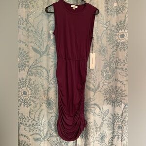 Plum Midi Dress Calvin Klein